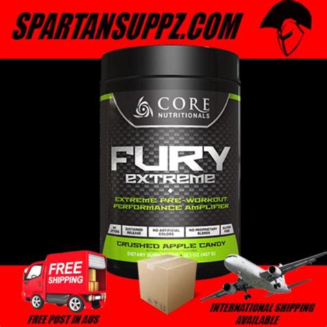 Core Nutritionals FURY EXTREME V2 Pre Workout 28 Serves 3 Flavours High