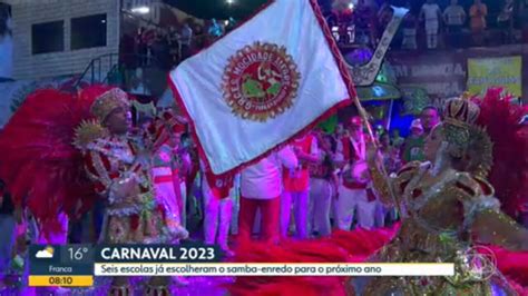 Vídeo Seis agremiações já definiram o samba enredo para o Carnaval