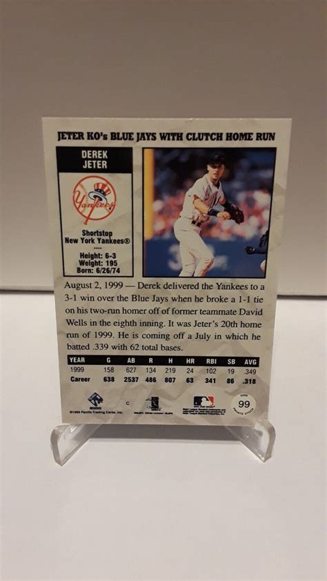 Pacific Private Stock Derek Jeter For Sale Online Ebay