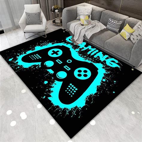 Carpet Boys Gaming Gamer Rug Gamepad Living Room Mat Gamer