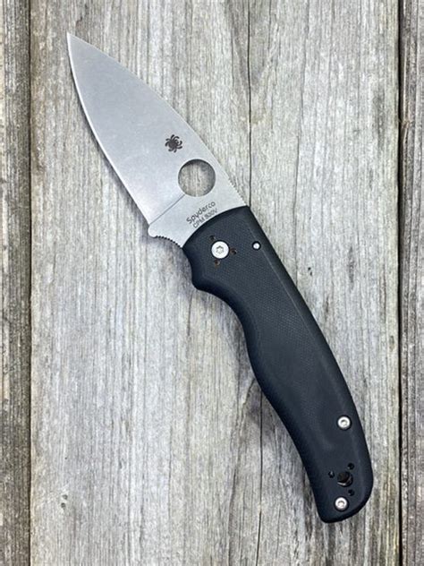 Spyderco Shaman S30V Plain Edge Black G10 Scales Compression Lock - EDC Specialties | Every Day ...