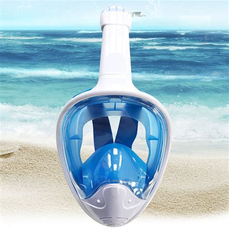 With Detachable Full Face Snorkel Silicone Mask Adult Snorkeling