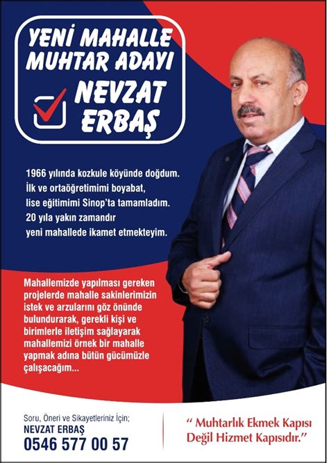 Boyabat Yeni Mahallede Muhtar Adayı Nevzat Erbaş Rüzgarı Esiyor