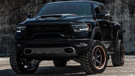 Compound Boosted Ram 1500 Trx Looks Inconspicuous On Black Copper