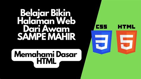 Belajar Html Css Untuk Pemula Basic Html Youtube