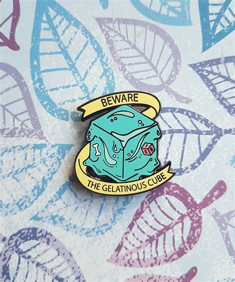 Gelatinous Cube Enamel Pin Dungeons And Dragons Inspired Etsy