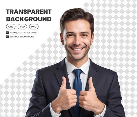 Premium Psd Happy Businessman Pose Gesture