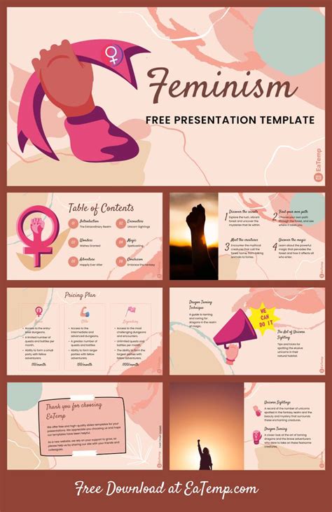 Feminism Ppt Presentation Template Eatemp