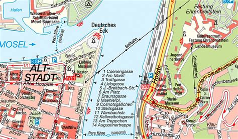 Stadtplan Stadt Koblenz