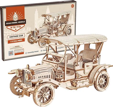 Rowood D Puzzle Holz Oldtimer Auto Diy Modellbausatz F R Erwachsene