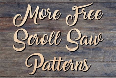 More Free Scroll Saw Patterns Scroll Saw Patterns Free Scroll Saw