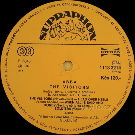 Abba The Visitors Vinyllp Vinyliocz Internetový Obchod S