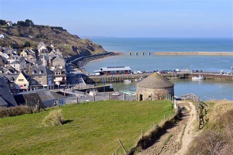 Ville De Port En Bessin Dans Les Frances Photo Stock Image Du Anglais