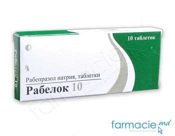 Рабелок, 10 таблетки в оболочке гастрорез.10 мг № 10