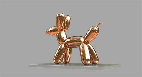 Jeff Koons 풍선 개 3d 모델 10 Unknown Max 3ds Fbx Obj Free3d