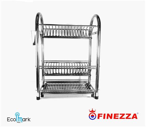 Escurridor Finezza Acero Inoxidable Niveles Ecomarkperu