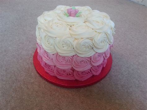 Ambre Rose Swirl Cake Rosette Cake Rose Swirl Cake Swirl Cake