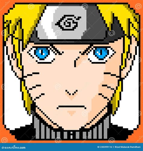 Pixel Art Naruto Character Anime Japan Illustration | CartoonDealer.com #230399116