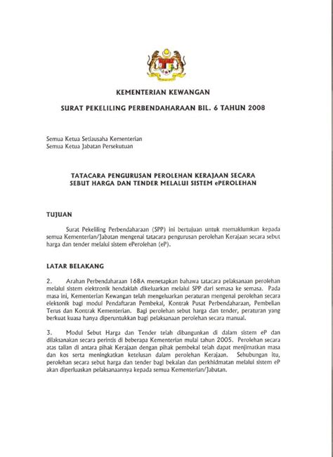 PDF Surat Pekeliling Perbendaharaan Bil 6 Tahun 2008 PDFSLIDE NET