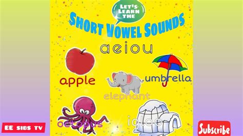 Learn The Short Vowel Sounds Aeiou English Phonics Reading Lesson For Beginners Youtube