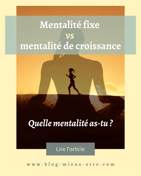 Mentalit Fixe Vs Mentalit De Croissance Blog Mieux Tre