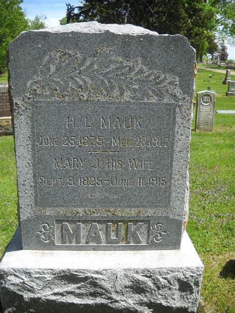 Mary Jane Murray Mauk Find A Grave Memorial