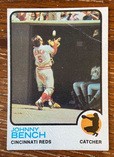 1973 TOPPS BASEBALL JOHNNY BENCH CARD 380 CINCINNATI REDS VG EBay