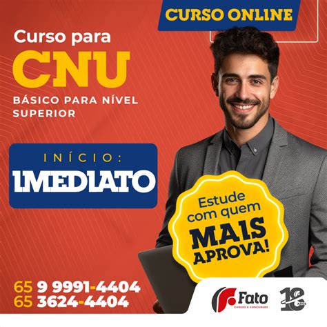 Curso Concurso Nacional Unificado Cnu Nível Superior Fato Cursos