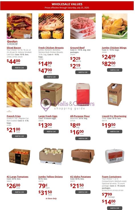 Gfs Gordon Food Service Weekly Ad Sales And Flyers Specials Mallscenters