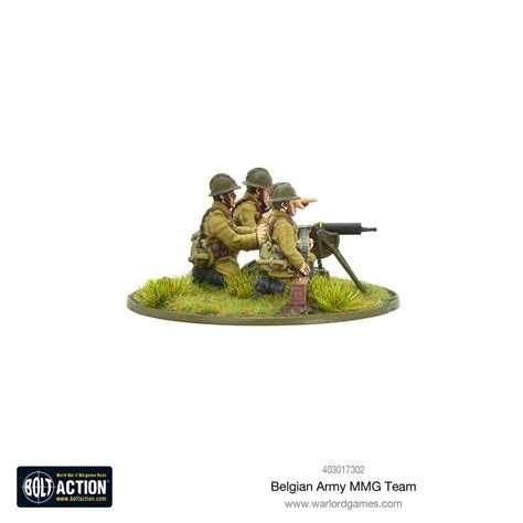 Bolt Action Belgian Army MMG Team HOBBY MAX