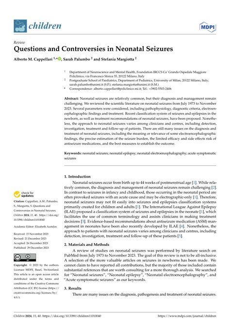 Pdf Questions And Controversies In Neonatal Seizures