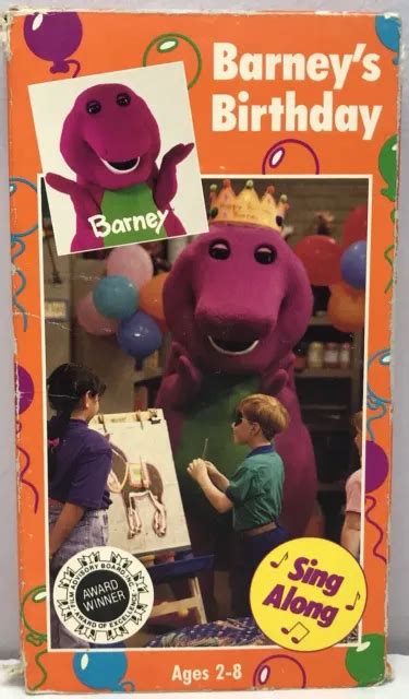 BANDE VIDÉO VHS anniversaire Barney Friends RARE chanter le long de