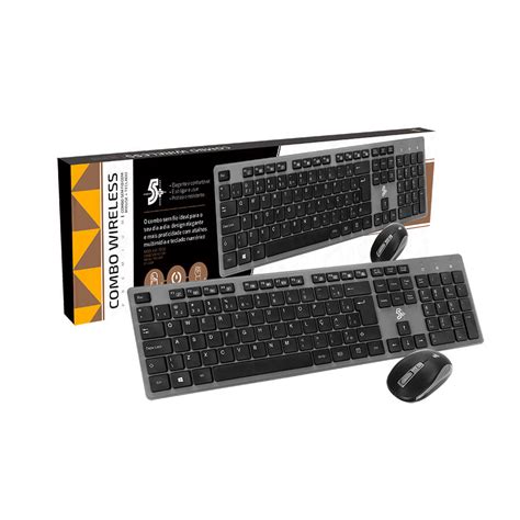 Kit Teclado E Mouse S Fio Office Premium Kw