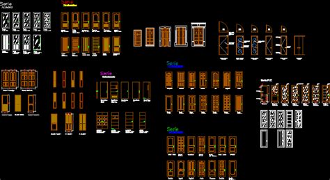 Planos De Puertas En Dwg Autocad Puertas Aberturas En Planospara