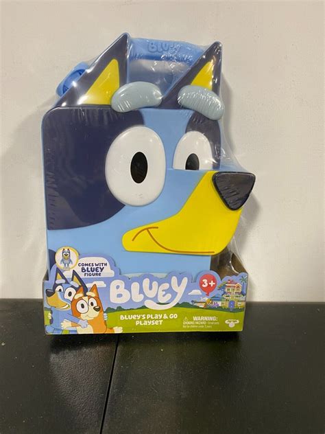 Bluey's Play & Go Playset With Bluey Figure And Play Mat NEW ...