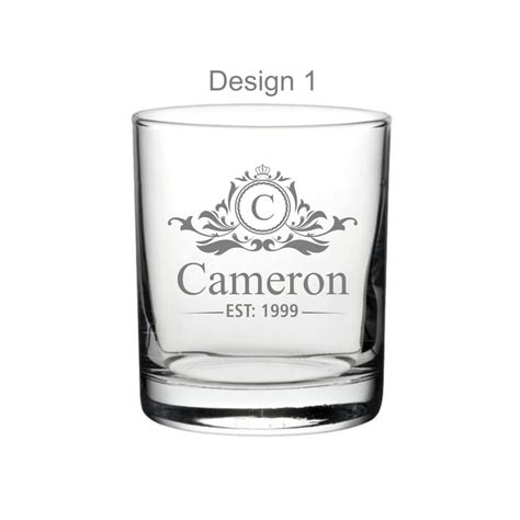 Personalised Whisky Glass Engraved Custom Glassware Etsy Uk