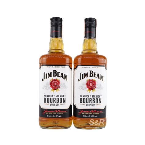 Jim Beam Kentucky Straight Bourbon Whiskey 1l X 2pcs