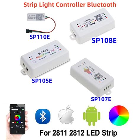 Dc5v 24v Pixel Controller Ws2812b Ws2811 Sk6812 Led Pixels Strip Light Controller Bluetooth