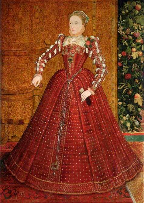 Elizabeth I By Steven Van Der Meulen C 1563 A Stunning Red And Gold