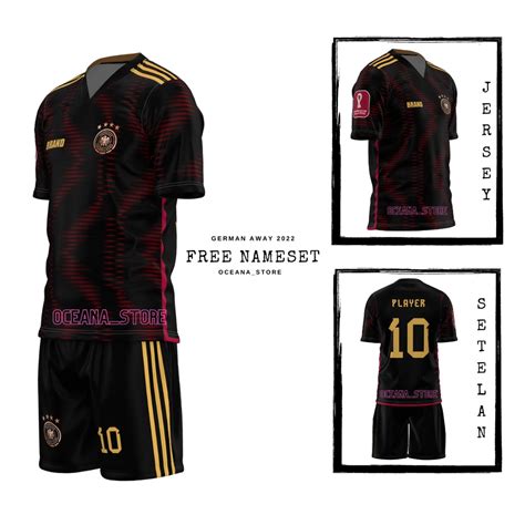 Jual Jersey German Jerman Away Piala Dunia Qatar Terbaru Free Nama