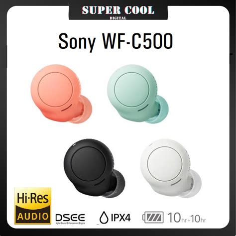 Sony Wf C500 Truly Wireless In Ear Headphones Bluetooth Earbud