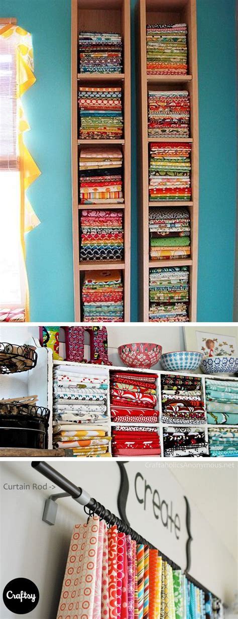 Genius Ways To Organize Your Fabric Stash In Quilting Room