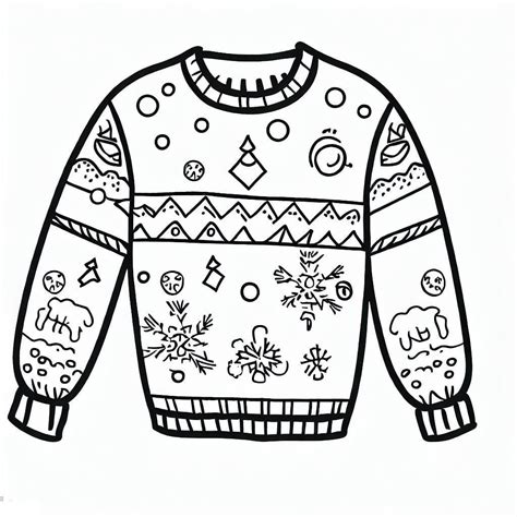 Coloriage Pull De Noël Et Sapin De Noël Télécharger Et Imprimer