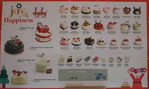 Tous Les Jours Menu, Menu for Tous Les Jours, Gandaria, Jakarta ...