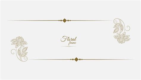 premium vector decorative vintage frame  floral ornament