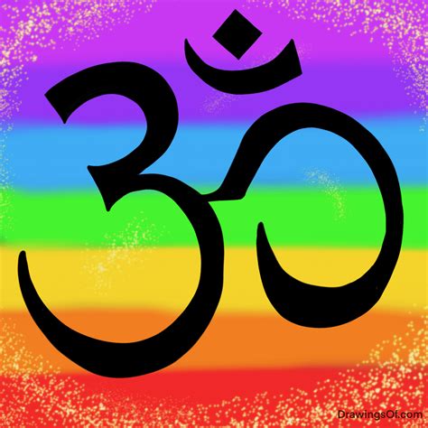The Om Symbol Meaning And Drawing It Drawings Of