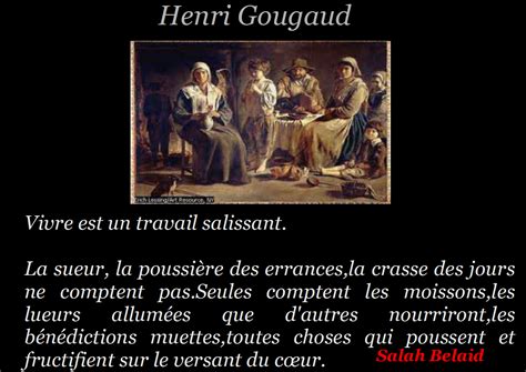 Vivre Est Un Travail Salissant Henri Gougaud