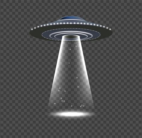 Premium Vector Ufo Invasion Alien Spaceship Realistic Space Object