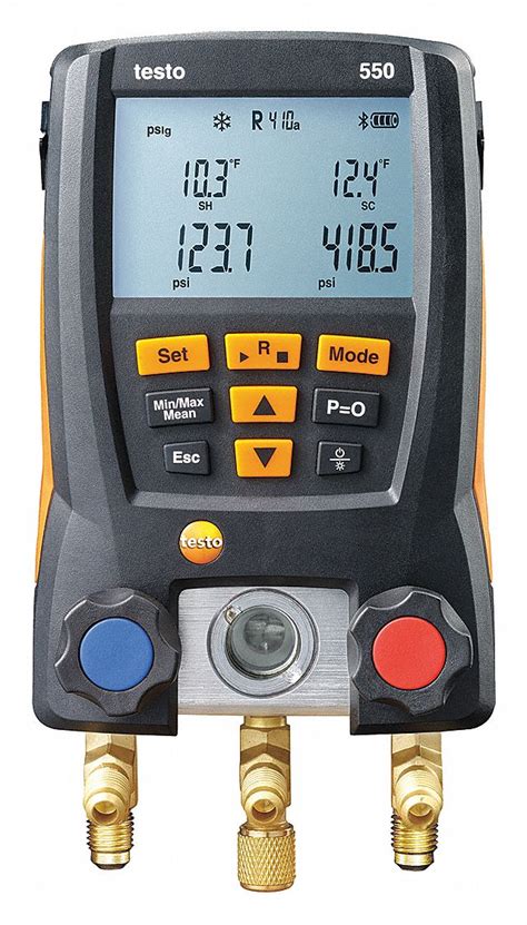 TESTO Digital Manifold Gauge 2 Valves Digital Manifold Gauge