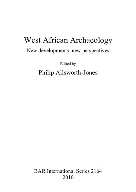 (PDF) The archaeology and palynology of Ajaba, a late iron-age settlement in north-east Yoruba ...